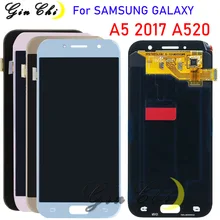 Протестировано для SAMSUNG Galaxy A5 ЖК-дисплей сенсорный для SAMSUNG A520 ЖК-дисплей A520F SM-A520F сенсорный экран дигитайзер