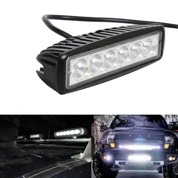 

18W 6000K LED Work Light Bar Driving Lamp Fog Off Road SUV Car Boat Truck Bar Spotlight Flood Lamp Car Accessories