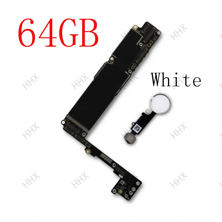64GB-White Разблокированная материнская плата для iphone 8 Plus с/без Touch ID, оригинальная для iphone 8 Plus материнская плата с чипами - Цвет: 64GB-White