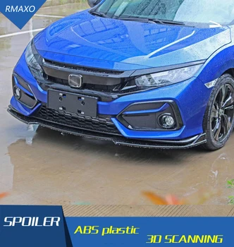 

For Honda Civic Hatchback Body kit spoiler 2020-2021 Civic RXK ABS Rear lip rear spoiler front Bumper Diffuser Bumpers Protector