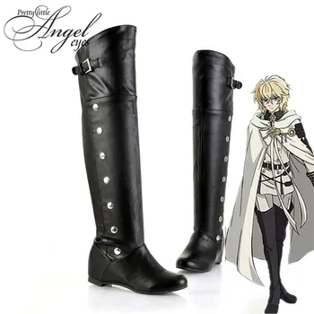

Anime Seraph of the end Mikaela Hyakuya Cosplay Party Shoes Custom Made