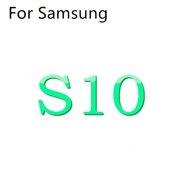 For S10 Жидкостный Мягкий силиконовый чехол для телефона для Samsung Galaxy S8 S9 S10 плюс S7 край J4 J6 J8 A6 A7 A8 A9 J3 J5 J7 A3 A5 A7 - Цвет: For S10