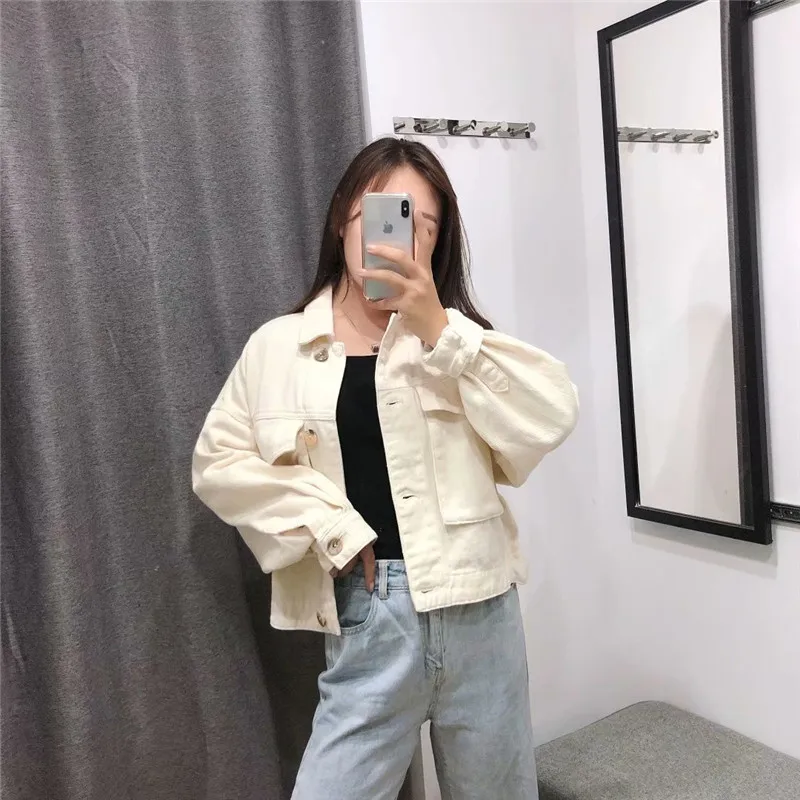 

2019 Europe And America Autumn New Style WOMEN'S Dress Versitile Fashion Slimming Pocket Design Jacket Women's 8527201