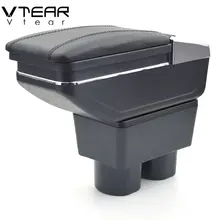 Vtear для Nissan Tiida подлокотник коробка для хранения с подстаканником пепельница аксессуары для интерьера части украшения 2005