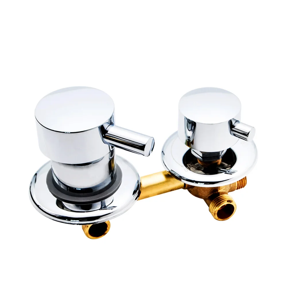 2/3/4/5 Ways Water Outlet Screw Thread Center Distance 10cm 12.5cm Mixing Valve Brass Bathroom Shower Mixer Faucet Tap Cabin