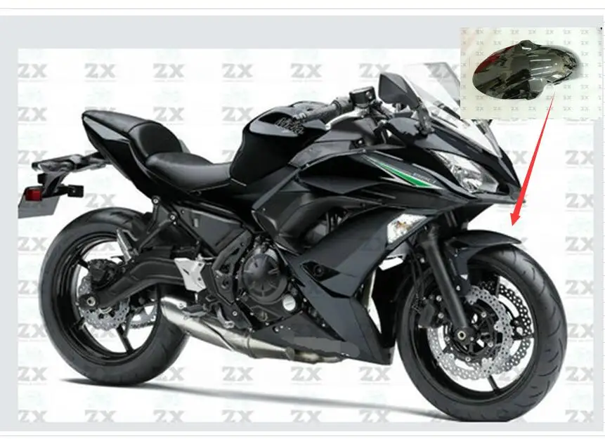 Инъекция для kawaski er6f ER6F ninja 650 2017 2018 переднее крыло панель обтекатель Крышка
