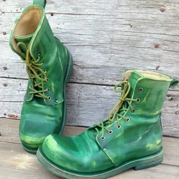 

Men's Retro Multiple Buckle Retro Ankle Boots-Black Friday Brogue Shoes Spring Vintage Classic Male Casual YK451