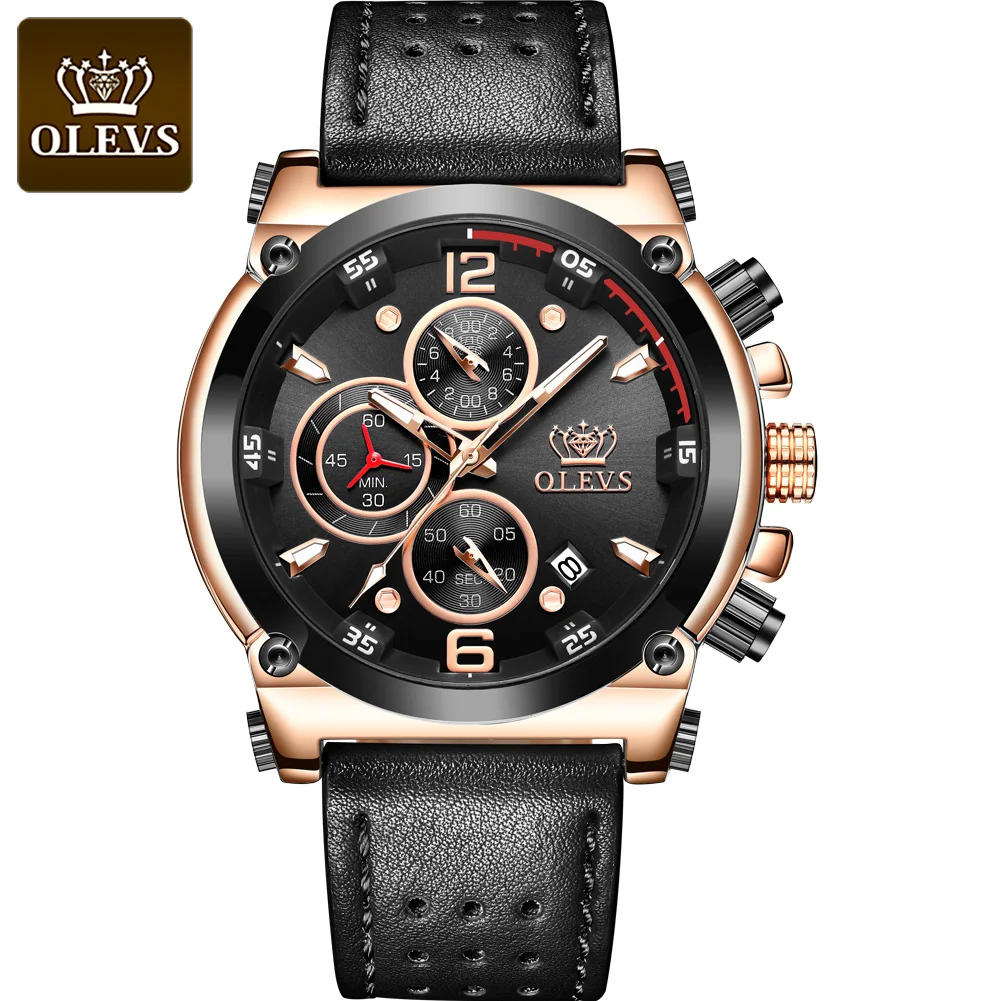 

OLEVS 2020 New Watch Men Fashion Sport Quartz Clock Mens Watches Brand Luxury Leather Business Waterproof Watch Worth having