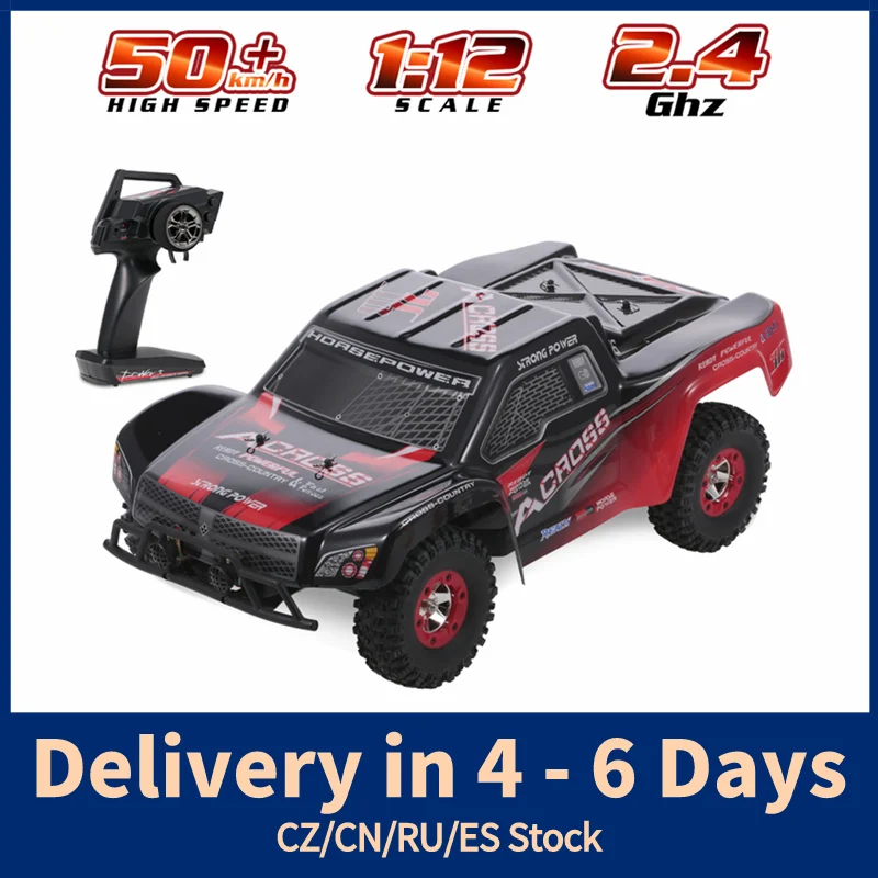 WLtoys 12423 машинка на радиоуправлении 4WD 1/12 2 4G 45 км/ч высокоскоростная с