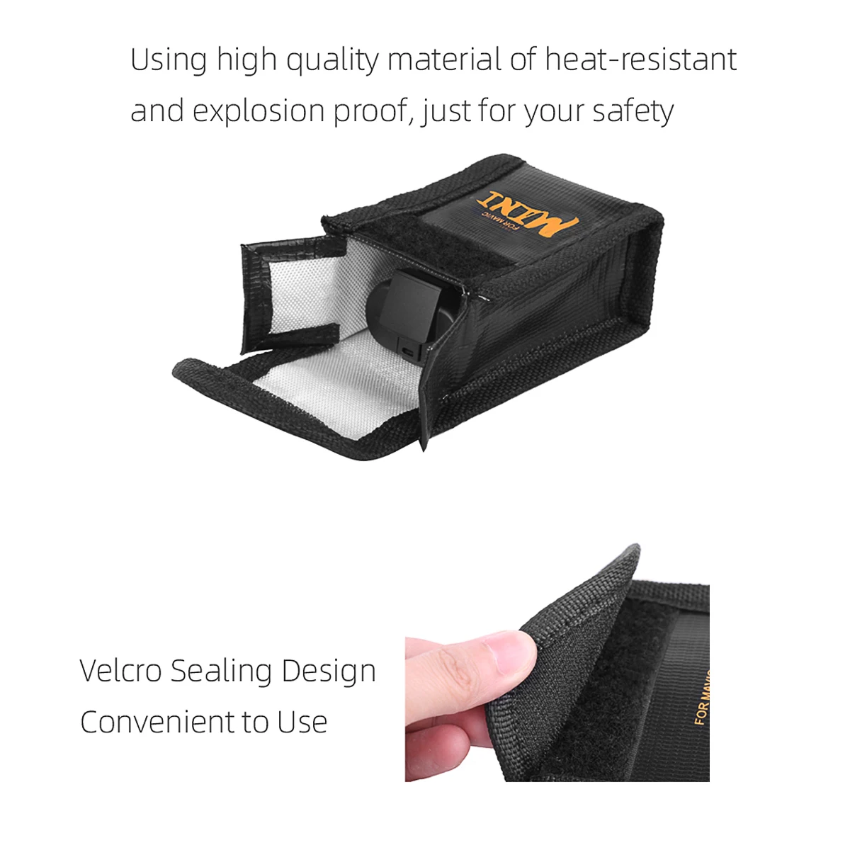 Buy Fireproof Explosion-Proof Lipo Battery Safe Bag Lipo Battery Guard Safe Pouch Sack Compatible with DJI Mavic Mini Battery