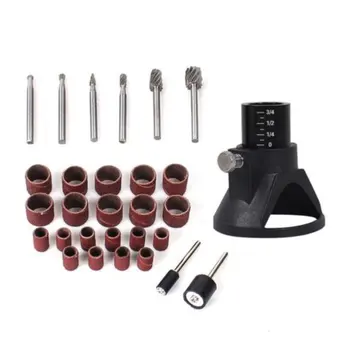 

29pcs Rotary Power Tool Set Mini Drill Grinder Polishing Kit Sanding Band Locator Accessories Parts Wood Work Repairing