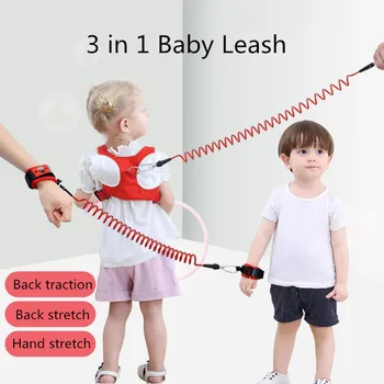 

Simple Toddler Baby Walking Harnesses Anti-Lost Rope Traction Rope Backpack Leashes For Little Children Kids Safety Prevent Loss