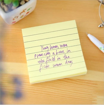 

5 Colors Simple Kraft Paper Horizontal Line Stickers Sticky Notes Decorative Memo Pad Paper Sticker DIY Stickers Fridge N Times