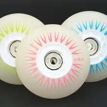 Новинка; 8 шт./лот светящиеся колеса для роликов 4 Светодиодный свет ролики колесики 88A 72 76 80 роликовые тормоза колеса Катание на коньках 4 цвета