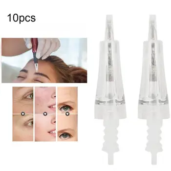 

10Pcs 5 Types Piercing Needles Micro Electric Needle Eyebrow Tattoo Cartridge Needle Skin Care Accessory F5 24 Pins 1RL 7F 5F