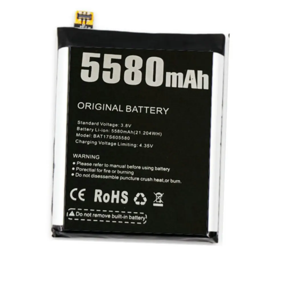 Аккумулятор DOOGEE S60 5580 мАч BAT17M15580 BAT17S605580 для смартфона Высококачественная сменная