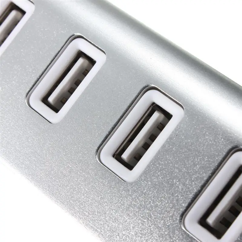 Usb-хаб USB 2,0 Премиум 4 Порты и разъёмы Алюминий usb-хаб с Экранированный Кабель Для iMac MacBook персональных компьютеров и ноутбуков