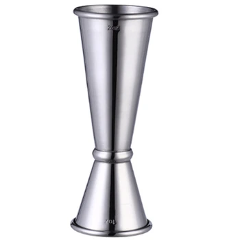 

Cocktail Bar Jigger Stainless Steel Double Cup Measuring Cup Bartender Bartending Measuring Cup Measuring Cup with Scale Bar Too