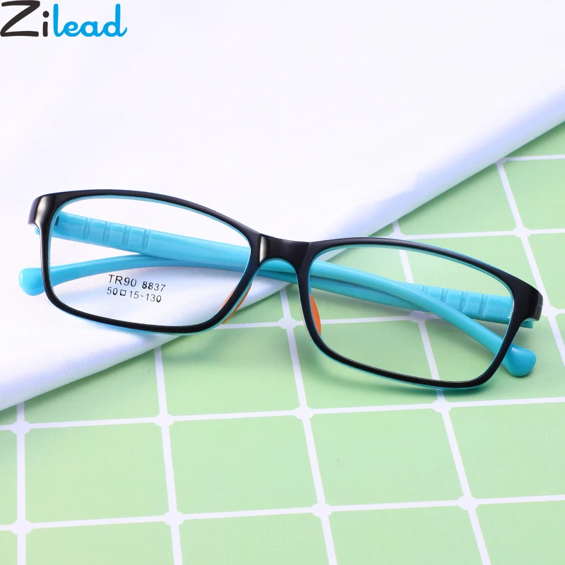 Детские очки Zilead TR90 Ультралегкая Складная оптическая оправа с прозрачными
