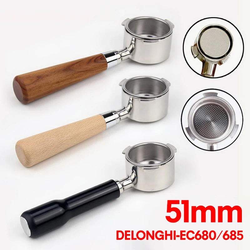 Сменный Переносной Контейнер для кофе 51 мм нержавеющая сталь фильтров EC680/EC685 с