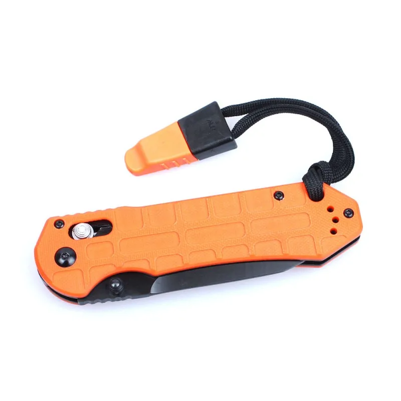 Складной нож Ganzo G7453P 440C G10 58 60HRC со свистком карманный тактический инструмент для
