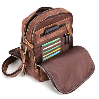 

Vintage Natural Nubuck Cow Leather Men's Bag Casual Men's Crossbody Bag Convenient Soft Genuine Leather Men Shoulder Bag