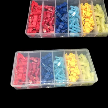

60/120Pcs T-Tap Insulated Electrical Wire Quick Splice Connectors+Male Crimp Terminal S55