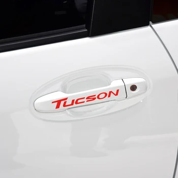 

4pcs/set Newest Auto Stickers Car Door Handle Stickers and decals Reflective Car Stickers for Hyundai Tucson ix35 Car Styling
