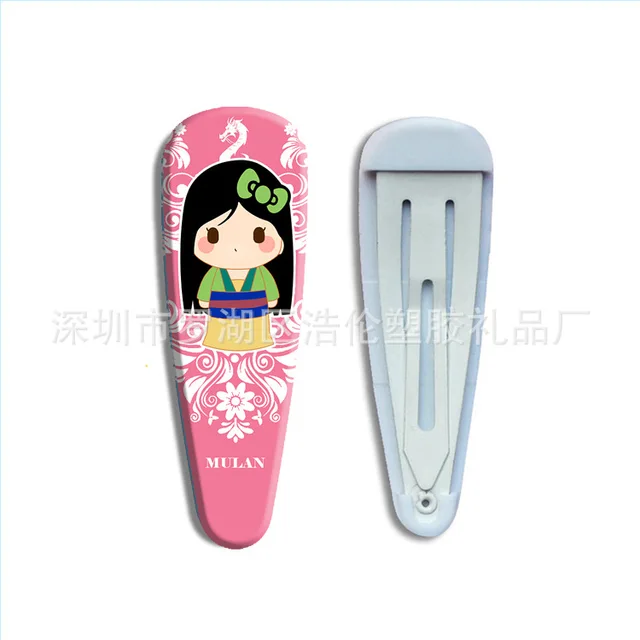 Disney Mickey Minnie Frozen Hairpin Cute Girls Headdress Children Hairpin Cartoon Girl Side Clip Hair Accessories Birthday Gifts 16
