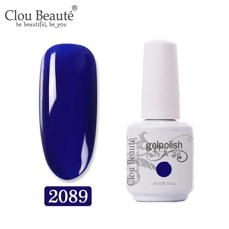 Clou Beaute 15 мл цветной гель-краска УФ-гель для ногтей замачиваемый светодиодный лак для ногтей Гель-лак для ногтей Полупостоянный лак для ногтей - Цвет: 2089