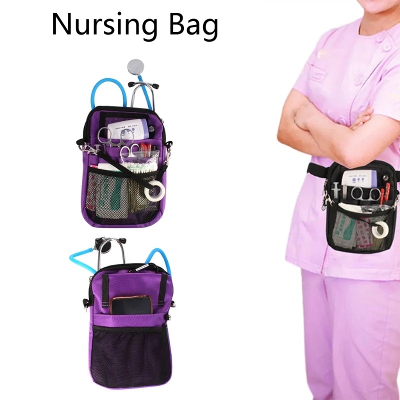 517A sac de hanche utilitaire, pochette de ceinture d'infirmière, sac  banane, sac à poches multiples, organisateur clinique - AliExpress
