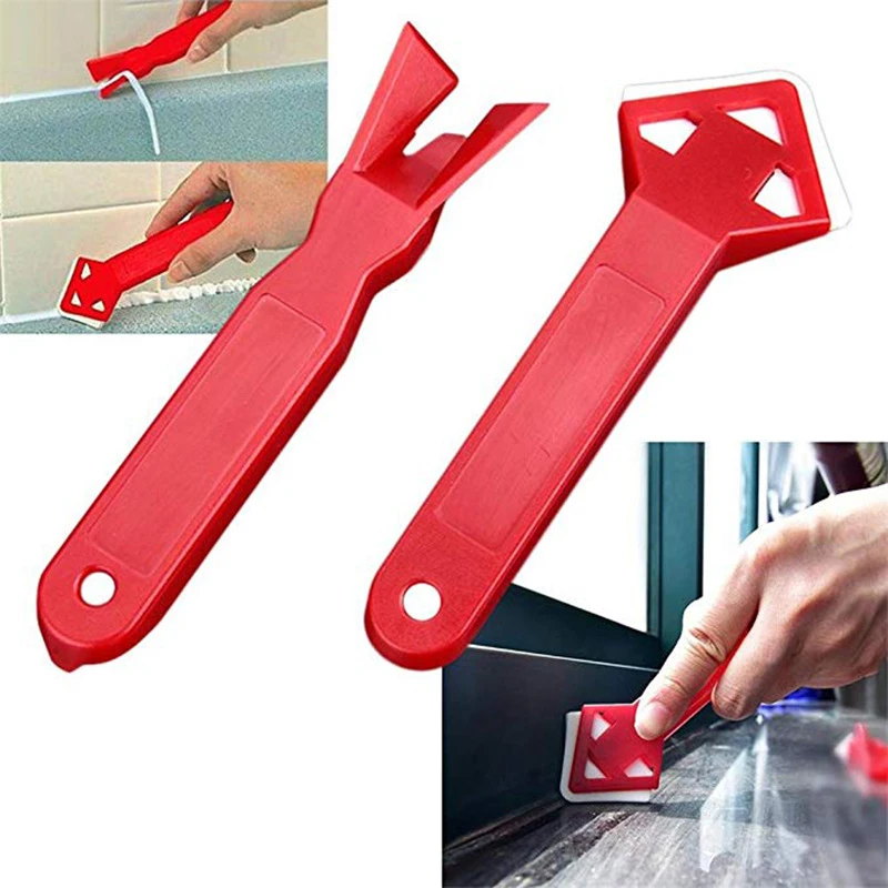 2 In 1 Durable Silicone Sealant Remover Tool Kit Scraper Caulking Mould