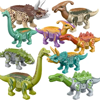Nowy 2021 jurajski Dino World Voice Sound Brachiosaurus zestawy do budowania Bolcks cegły dinozaury figurki Raptor zabawki na prezenty dla dzieci tanie i dobre opinie jiu feng yan 7-12y 4-6y CN (pochodzenie) Kompatybilny z lego jurajski świat Unisex Mały klocek do budowania (kompatybilny z Lego)