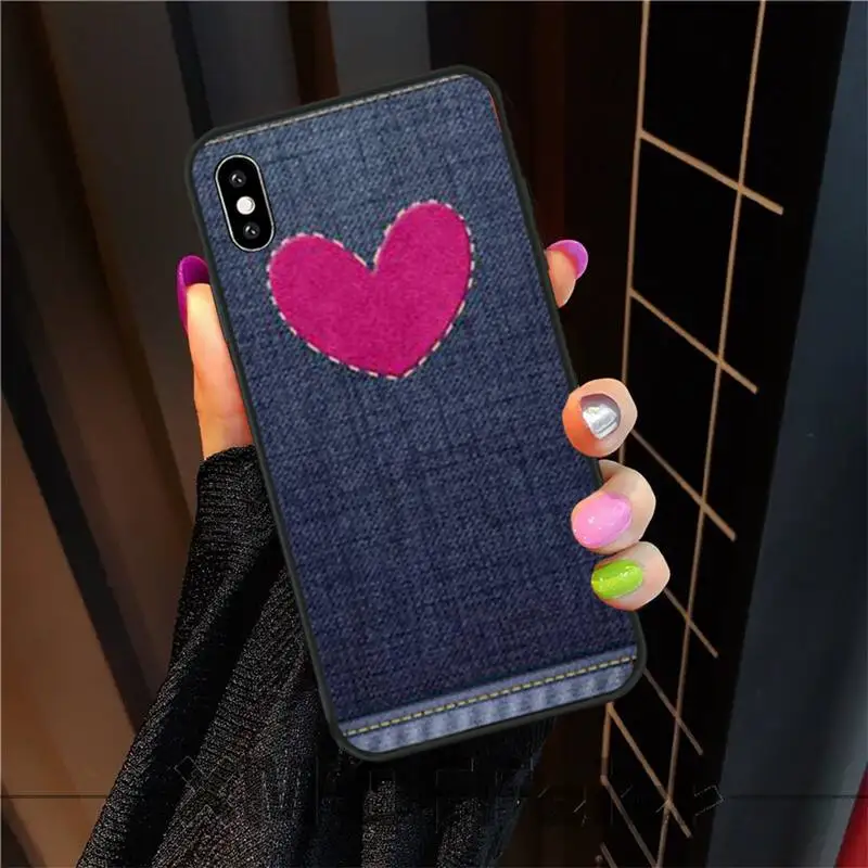 ByLoving Jeans карманный черный мягкий чехол для телефона из ТПУ iphone6 6s plus 7 8 X XR XS MAX 11 Pro
