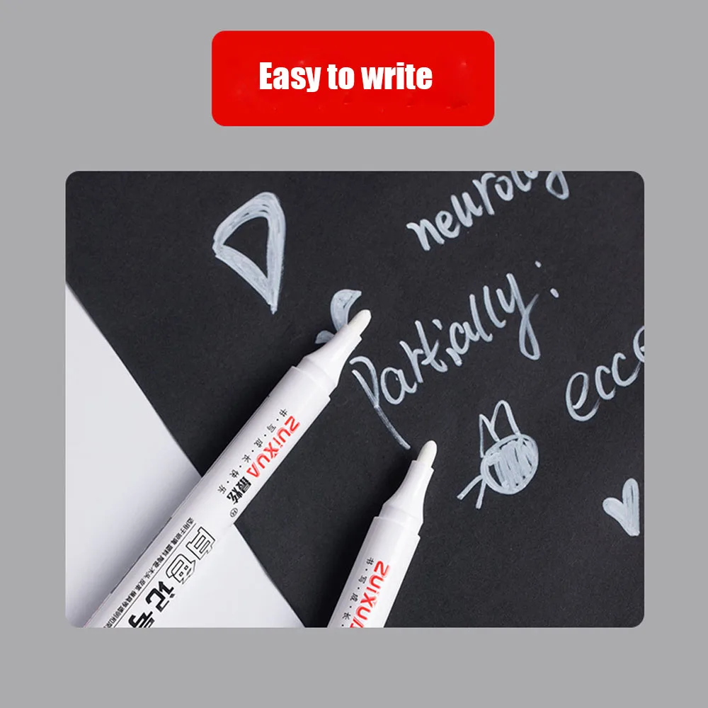 Permanent Marker Pen Oily Waterproof White