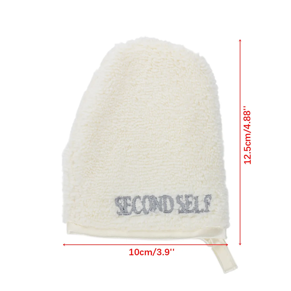 white(1PCs) 1 шт., антибактериальные перчатки для мытья лица и снятия макияжа, очищающие естественные губки для очищения лица, многоразовый инструмент - Цвет: white(1PCs)