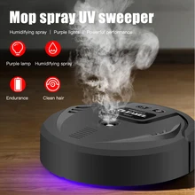 

Intelligent Automatic Sweeper Robot USB Charging UV Lamp Low Noise 1200mah Capacity One-click Start Home Cleaning Machine