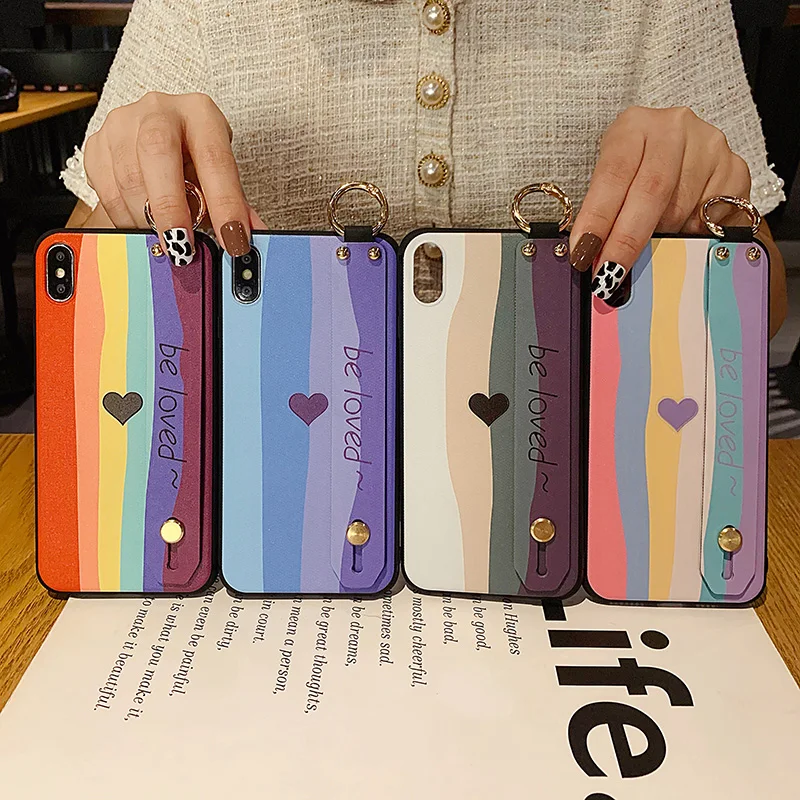 Чехол для Xiaomi Redmi note 7 8 9s 10 Pro 4G 10X K20 K30 PRO k40 Mi 9 9T CC9 A3 POCO X3 X2 с ремешком на запястье |