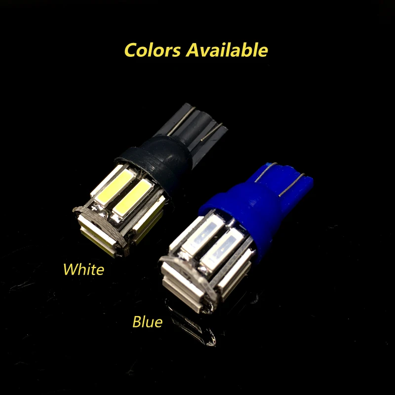 1 шт. Авто W5W светодиодный T10 Canbus 10 smd светильник для автомобиля передний боковой