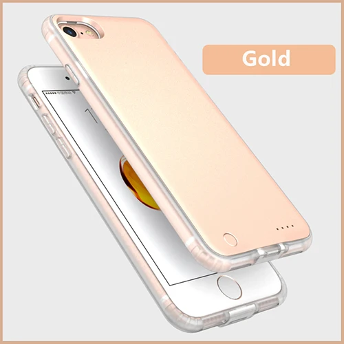 I Phone 6/7/8 plus Новинка Ul trathin Bluetooth Две сим-карты, двойной режим ожидания Adaper длительное время ожидания 7 дней с 1500/2300 мА/ч, Мощность банка, чехлы - Цвет: Золотой