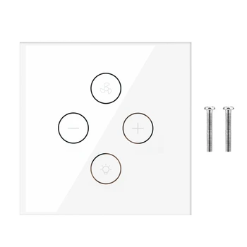 

SOONHUA Smart Switch Smart WiFi Fan Light Ceiling Fan Switches Wall Panel Switch Speed Control For Alexa Google Home