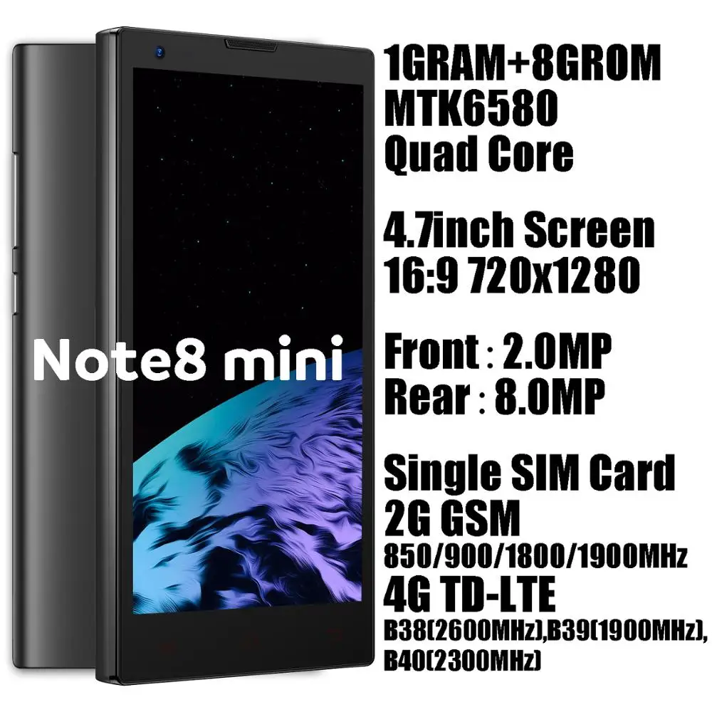 Note8mini---4G-LTE Note8 Pro 5,5 дюймов 18:9 Экран Face ID мобильного телефона 4G Оперативная память 64G Встроенная память MTK Android смартфонов 13MP Камера celulares разблокированные телефоны - Цвет: Note8mini---4G-LTE