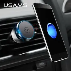 USAMS автомобильный магнитный держатель 360 Вращающийся держатель для телефона универсальный с вентиляционными отверстиями магнитный