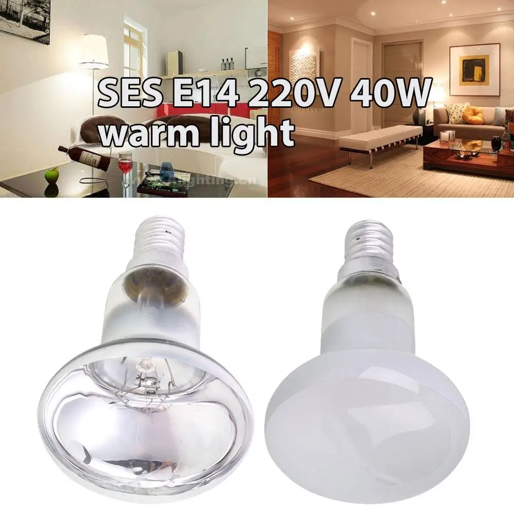 E14 Reflector Spotlight Bulb Incandescent Lamp Living Room Home Indoor SES Lighting Fixture