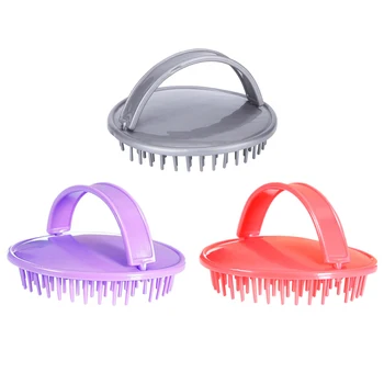 

3 Colors Massager Comb Silicone Scalp Shampoo Massage Brush Body Spa Slimming Hair Head Washing Comb For Shower Bath Brush