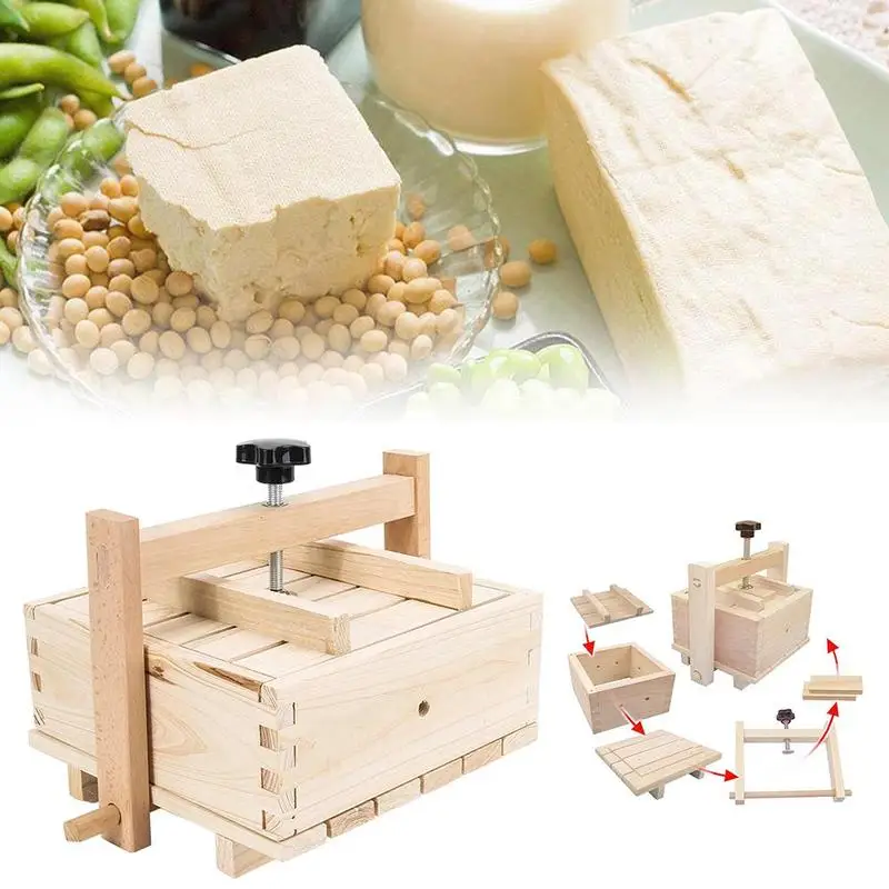 Wooden Tofu Press Anise and Green