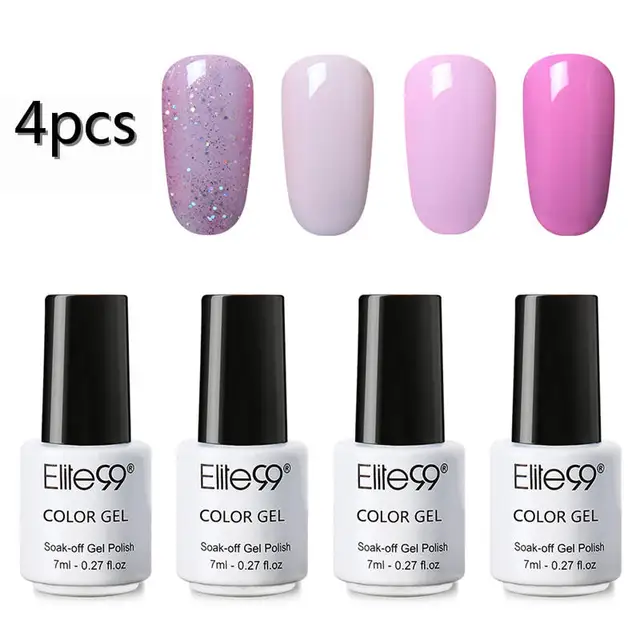 Elite99 Gel Polnischen 2/3/4/5Pcs Hybrid Nagellack Vernis Semi Permanent Nagellack Maniküre set Gel Lacke Kits 7ml