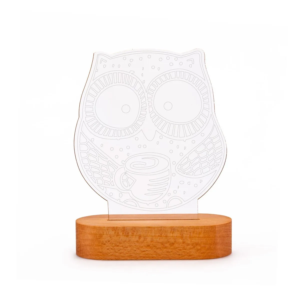 3D Led Lamp With Ethnic Owl Design Decoration Home And Office Decor Gift