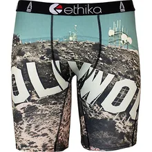 Ethika мужские трусы-боксеры нижнее бельё для девочек дизайнерские дышащие трусы-боксеры из Ice Silk длинные Шорты спортивные мужские облегающие трусы для мужчин