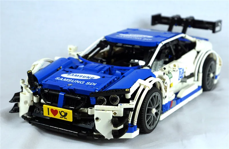 Технический RC двигатель мощность функция MOC-4339 M4 DTM Мобильный автомобиль строительные Конструкторы кирпичи день рождения самодельные игрушки подарки